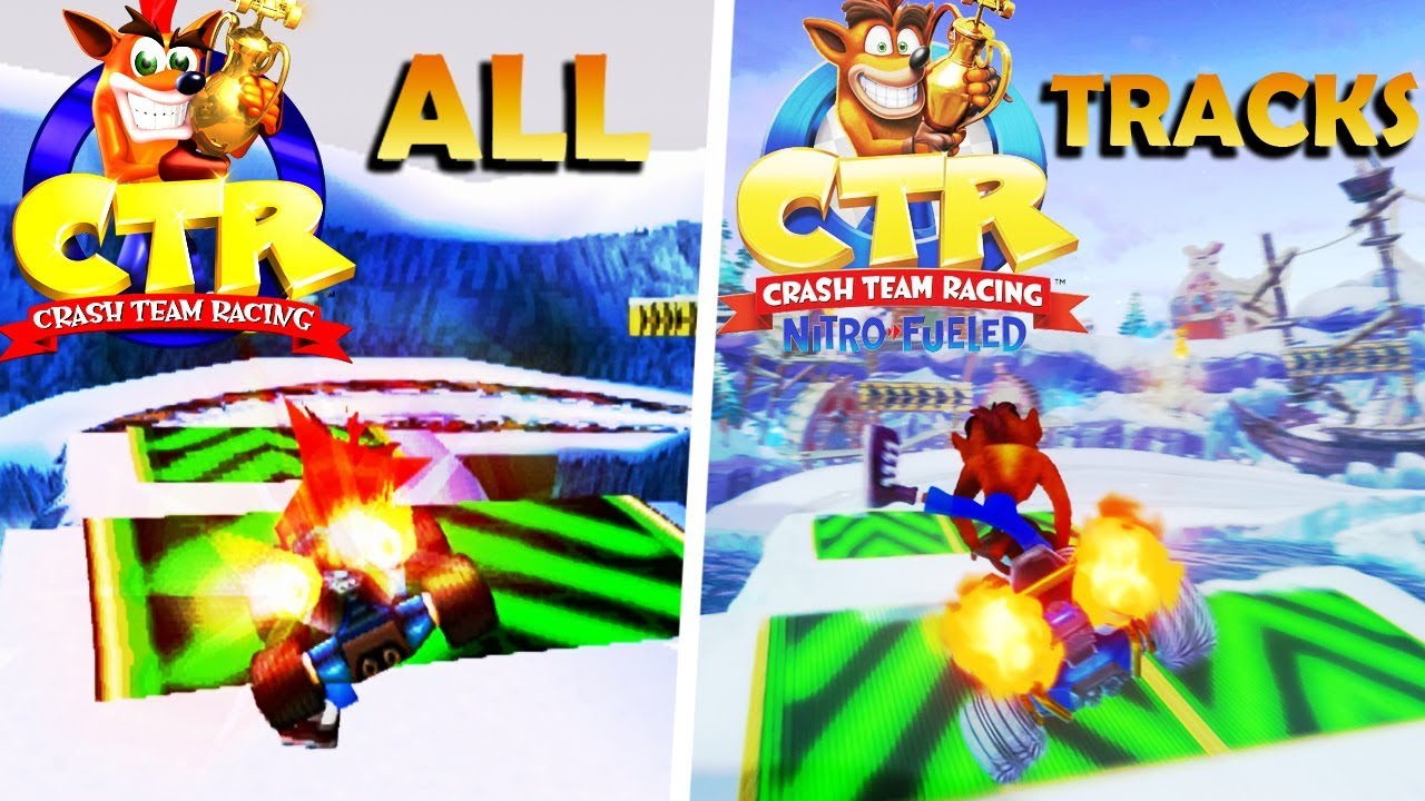 Crash Team Racing Nitro-Fueled Comparison - CTR vs CTRNF (CTR Tracks)