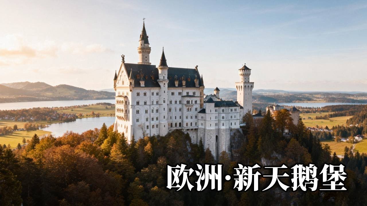 欧洲之旅——新天鹅堡，是迪斯尼童话城堡的原型，令人叹为观止！【行走世界的北京老刘】