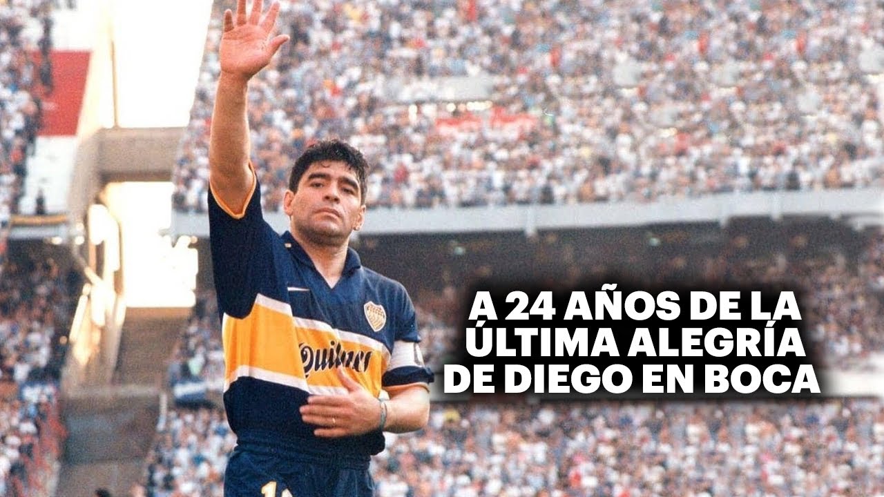 UN ÚLTIMO ADIÓS 🔥 HACE 24 AÑOS, DIEGO MARADONA SE DESPIDIÓ DE BOCA 💣