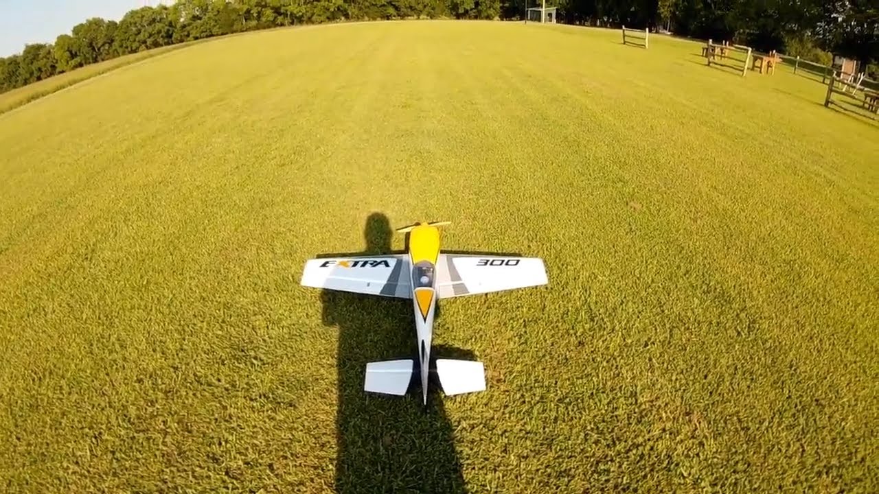 New E-Flite Extra 300 3d 1.3m #1 maiden 4s flight in 1080pHD60fps