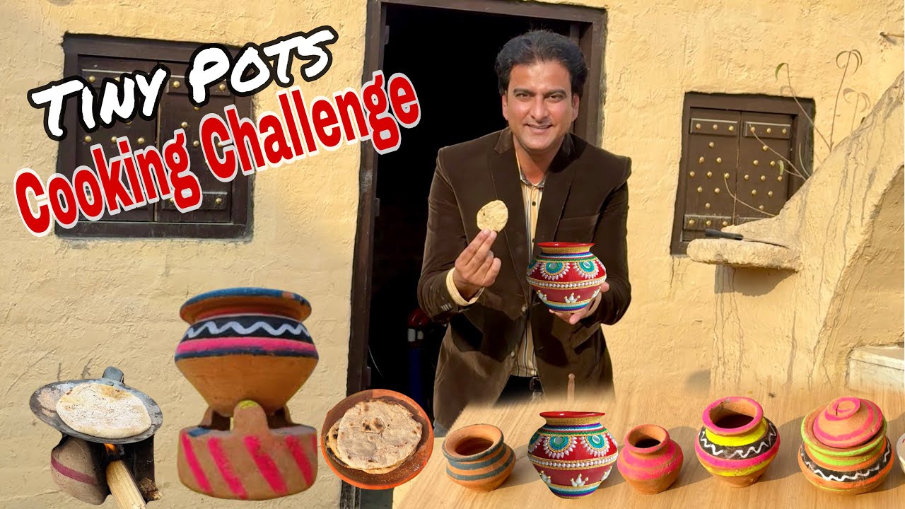 Miniature Cooking Chicken Curry||Tiny Clay Pots Cooking Challenge||Wahab Kamran