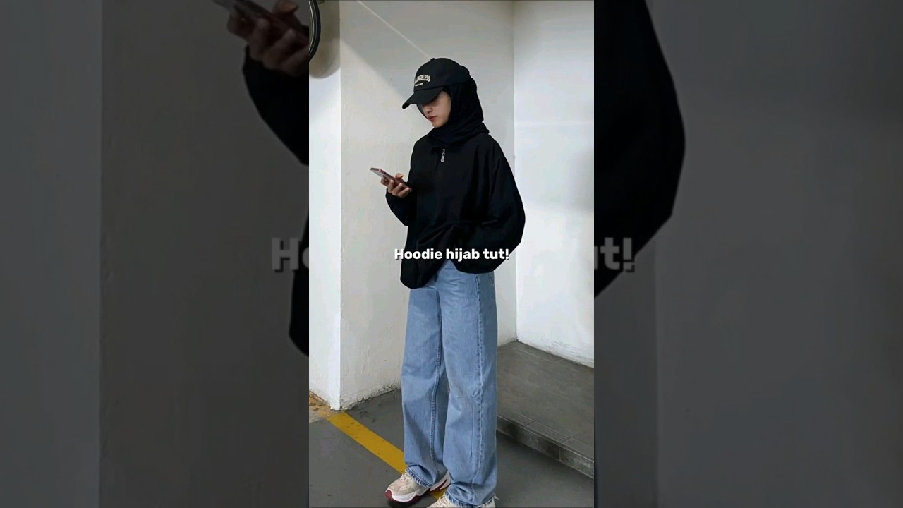 Hoodie hijab tutorial! #shorts #islam #trending #fyp #aesthetic #hijab