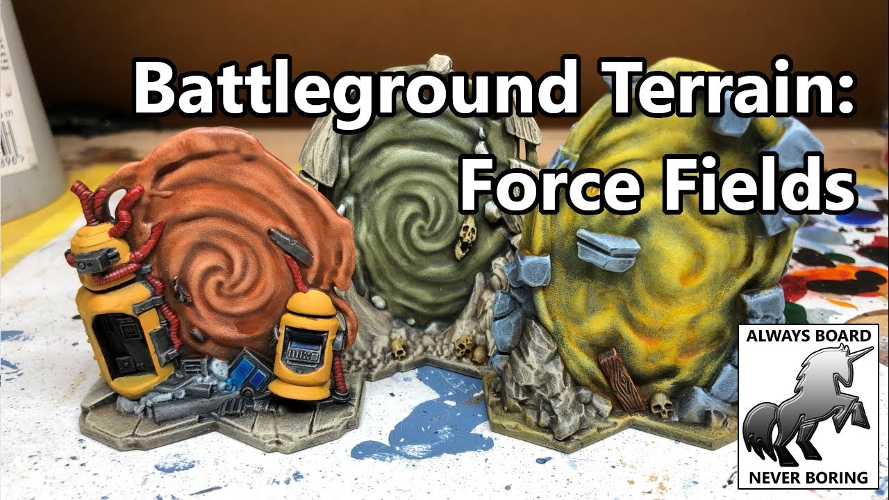 Masters of the Universe Battleground Wave 1 Expansion Force Fields Painting Guide & Painted Terrain