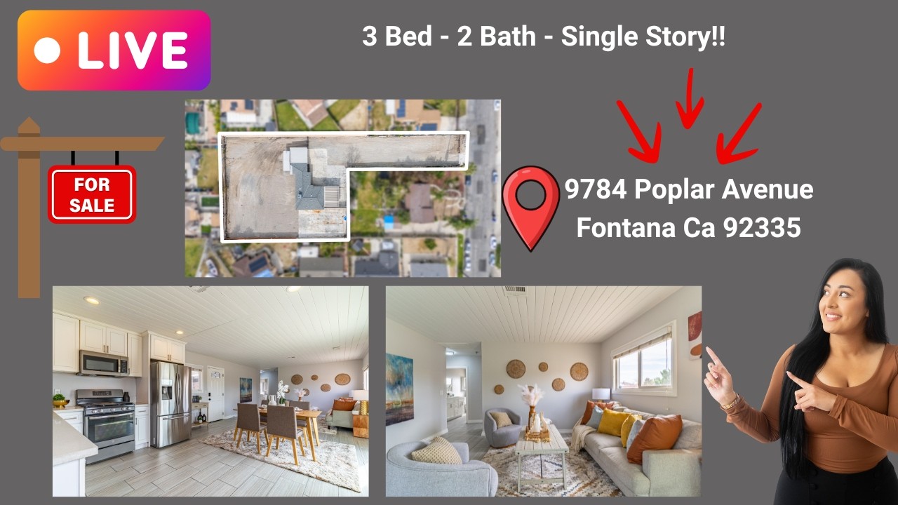 😍 Build a Family Compound Here! 9784 Poplar Avenue, Fontana, CA 92335 🏡 + 28,700 Sq Ft Flat Lot!