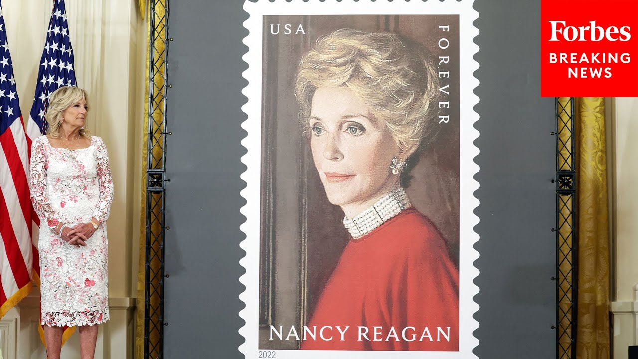 Jill Biden Unveils Postage Stamp Honoring Former First Lady Nancy Reagan