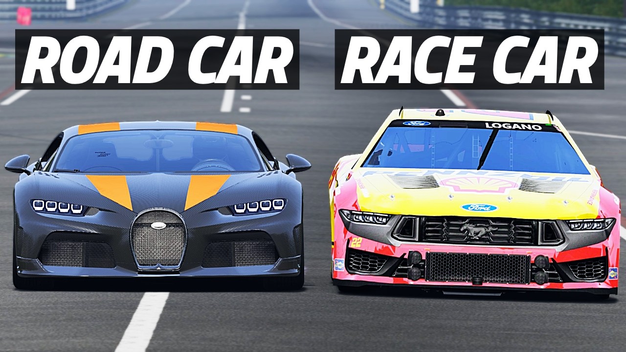 NASCAR vs BUGATTI CHIRON SS At Le Mans