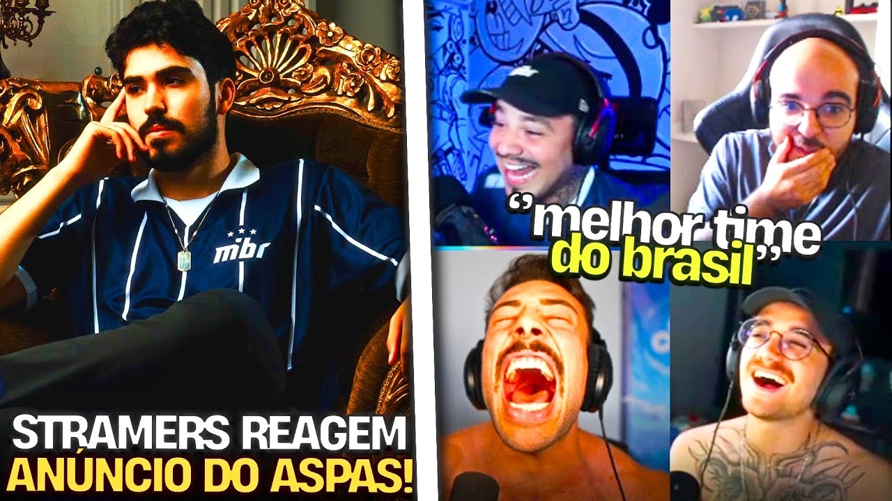 ASPAS NA MIBR! REAÇÃO DOS STREAMERS AO ANÚNCIO I VALORANT CLIPS