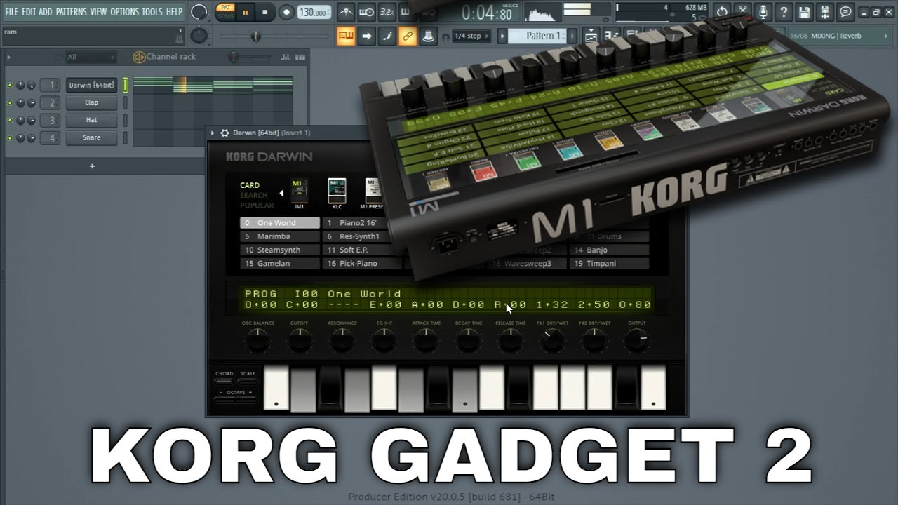 KORG Gadget 2 DARWIN VST ( KORG M1)