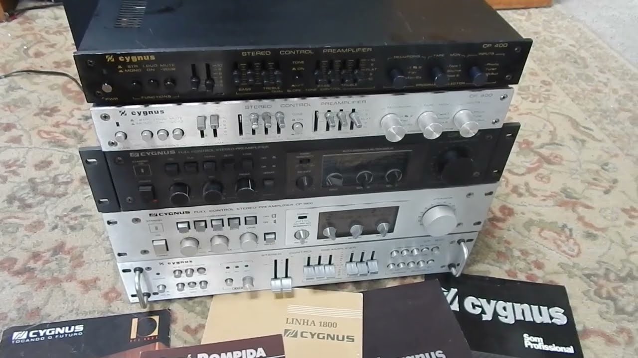 OS PRÉ AMPS  DA CYGNUS CLÁSSICOS - COMPARATIVO - CP 1800-CP 1800X- CP 400 - CP 800