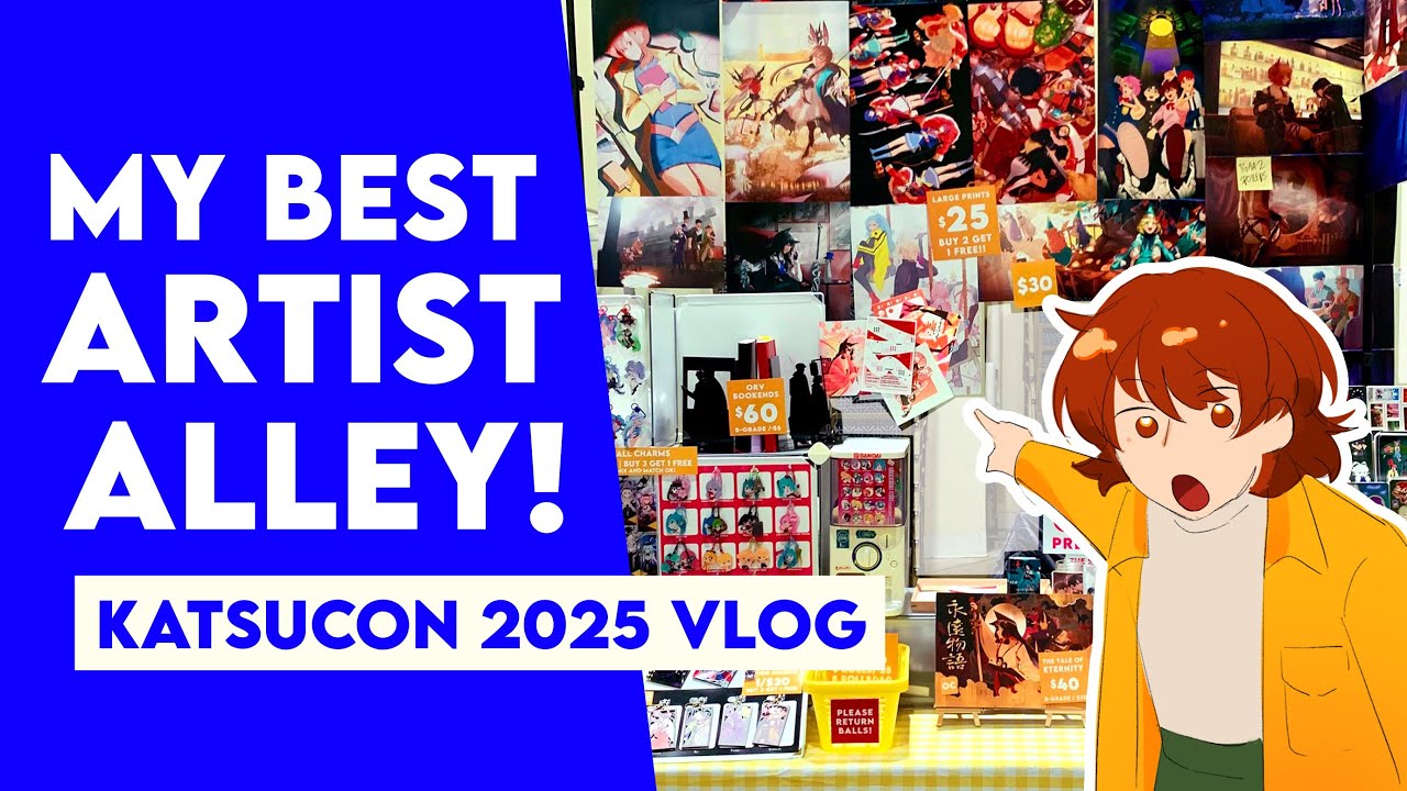Selling out at Katsucon 2025! | Artist Alley Vlog