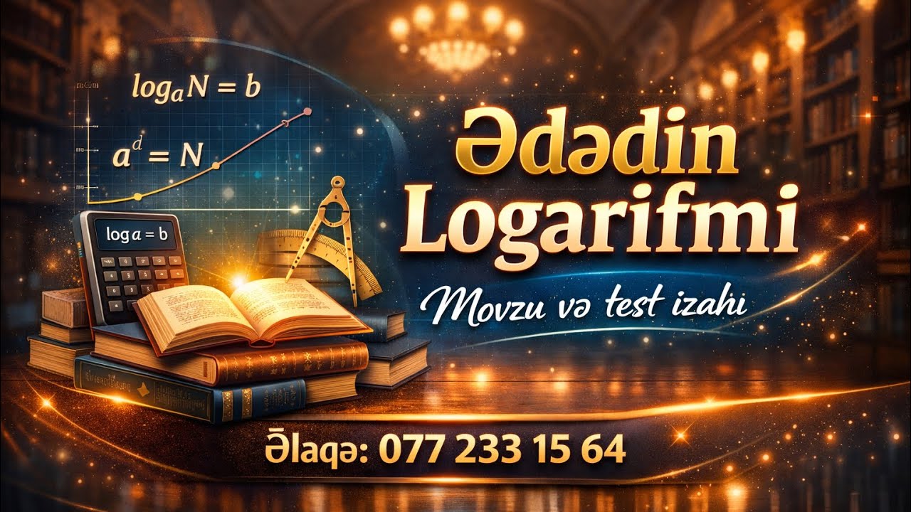 BURAXILIŞ İMTAHANI. Ədədin logarifmi. Qayda və test izahı. (Mütləq baxılmalı izahlar var qaçırma!!
