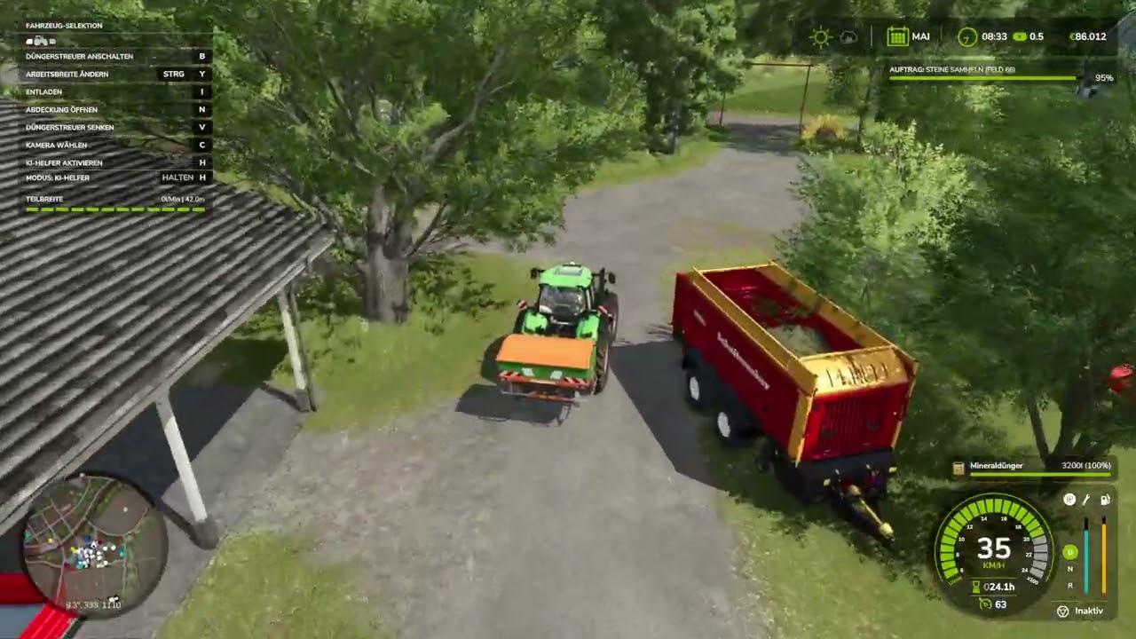 Farming Simulator 25 S3E100 Mai Juni Feld fluten und Aufträge, oh Gerste fertig -let´s play