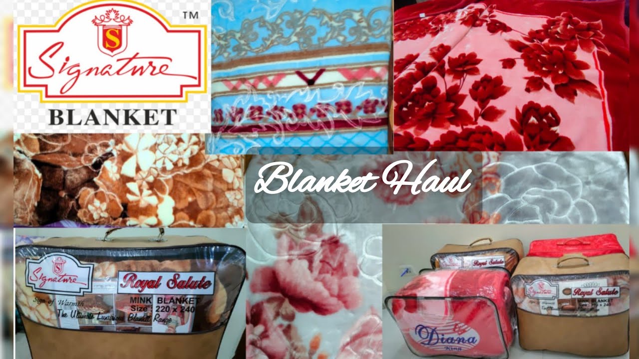 Signature Blanket Haul 2022|| Cheap & Best Blanket || Honest Review || Mink Blanket ||