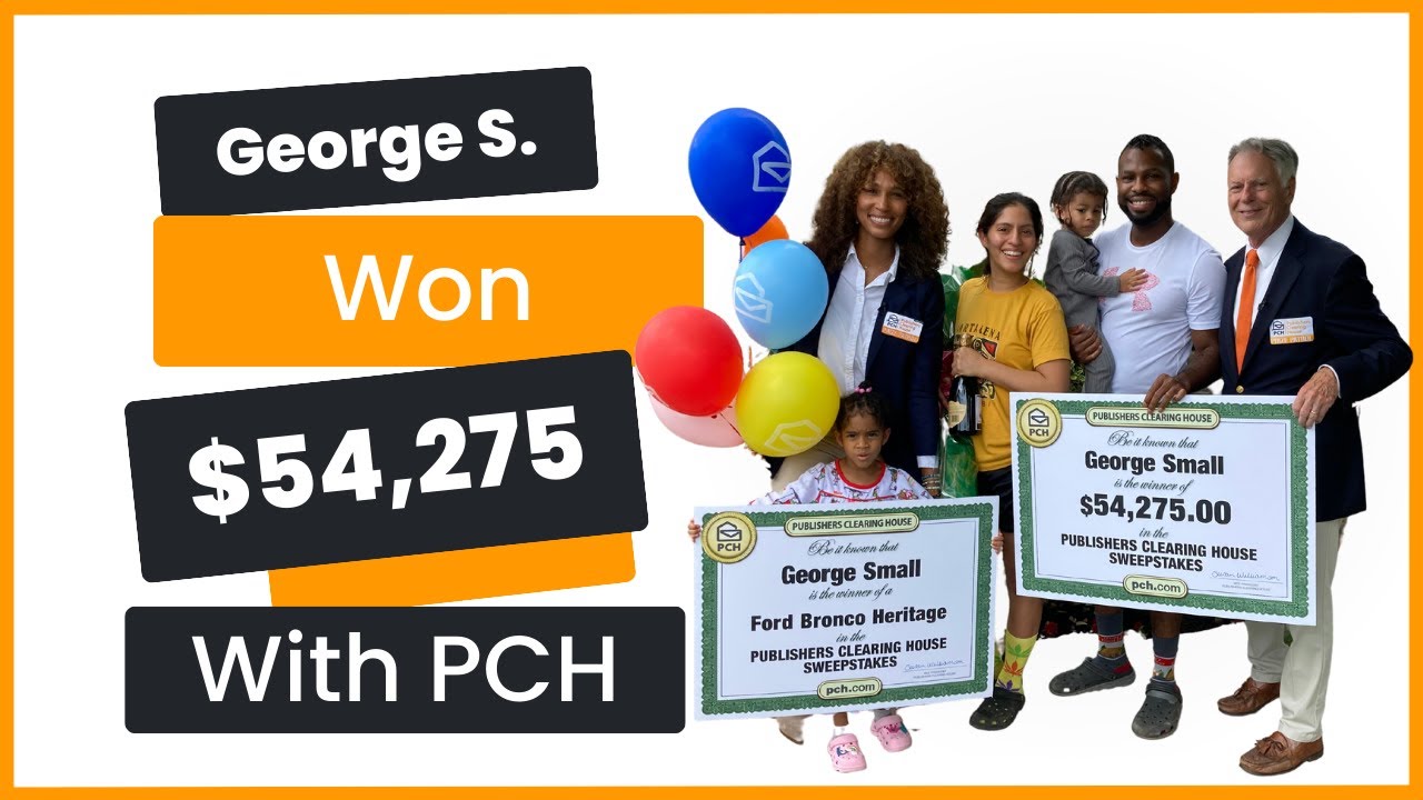PCH Winner: George S. of MD Won $54,275.00!