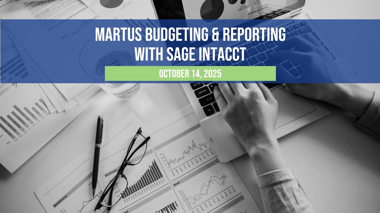Martus Budgeting & Reporting with Sage Intacct