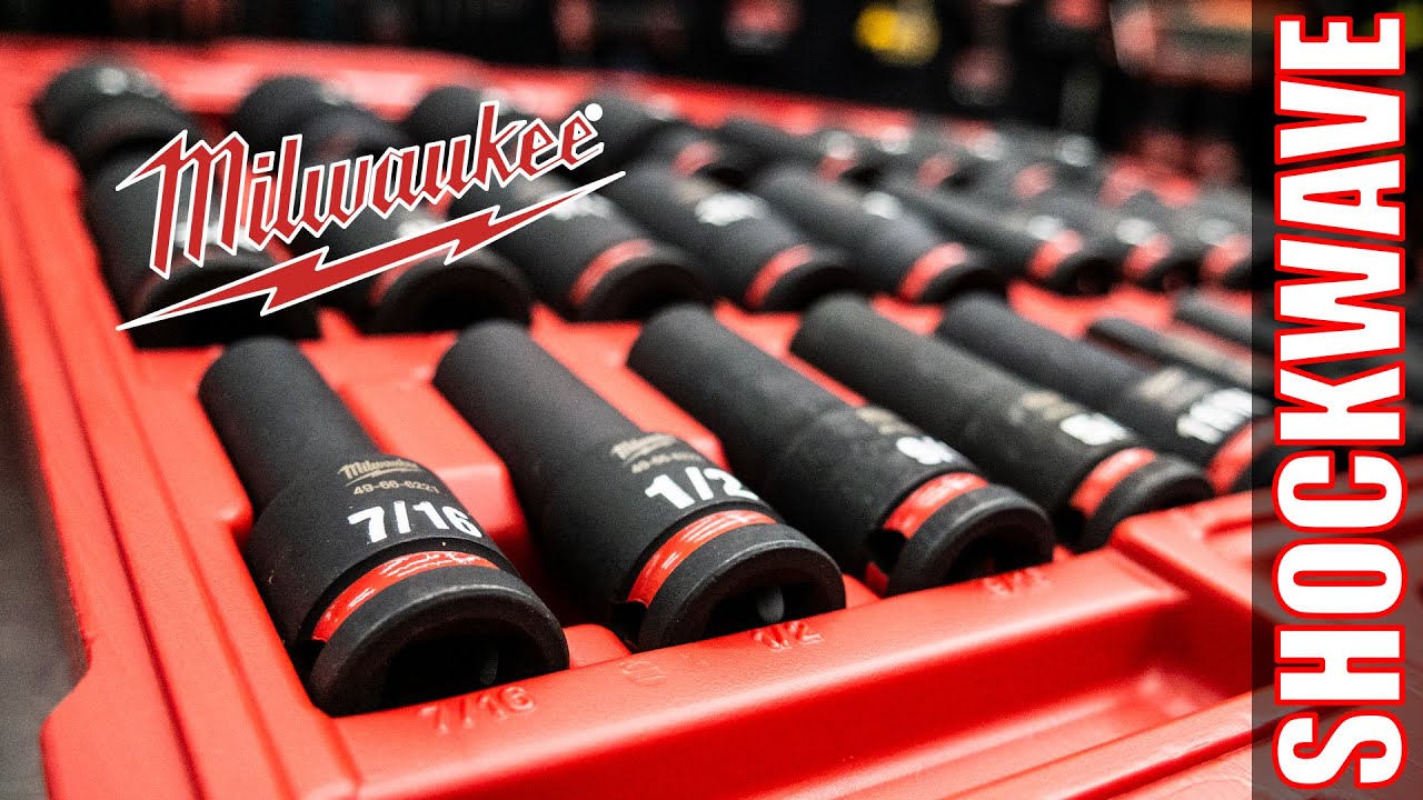 Обзор набора ударных головок Milwaukee Shockwave из 29 предметов — 6-гранные, глубокие, SAE и мет...