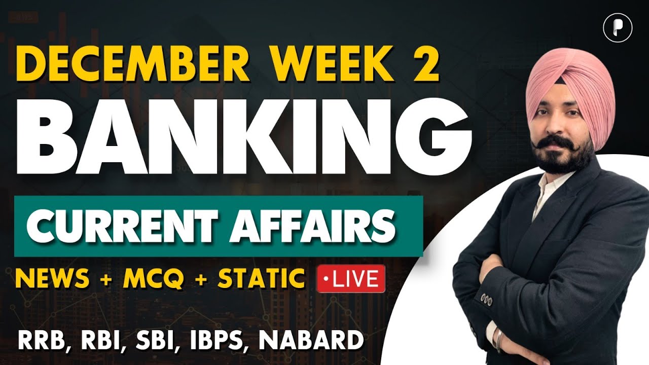 Weekly Banking Current Affairs | Decemebr Week 2 | Parcham Classes