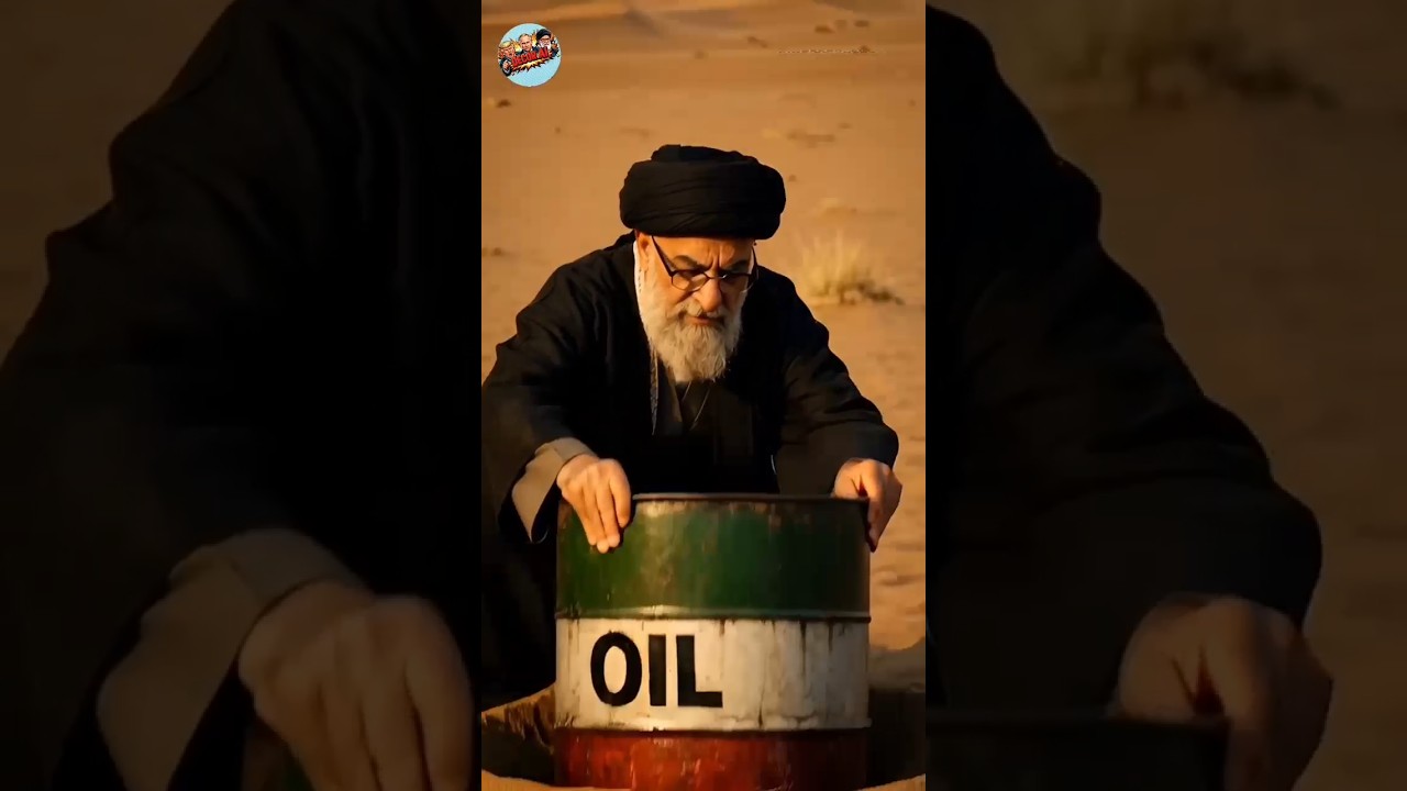 Trump Finds Iran&rsquo;s Oil 😂💥... But a Missile Comes Out! #Shorts #politicalsatire #funny