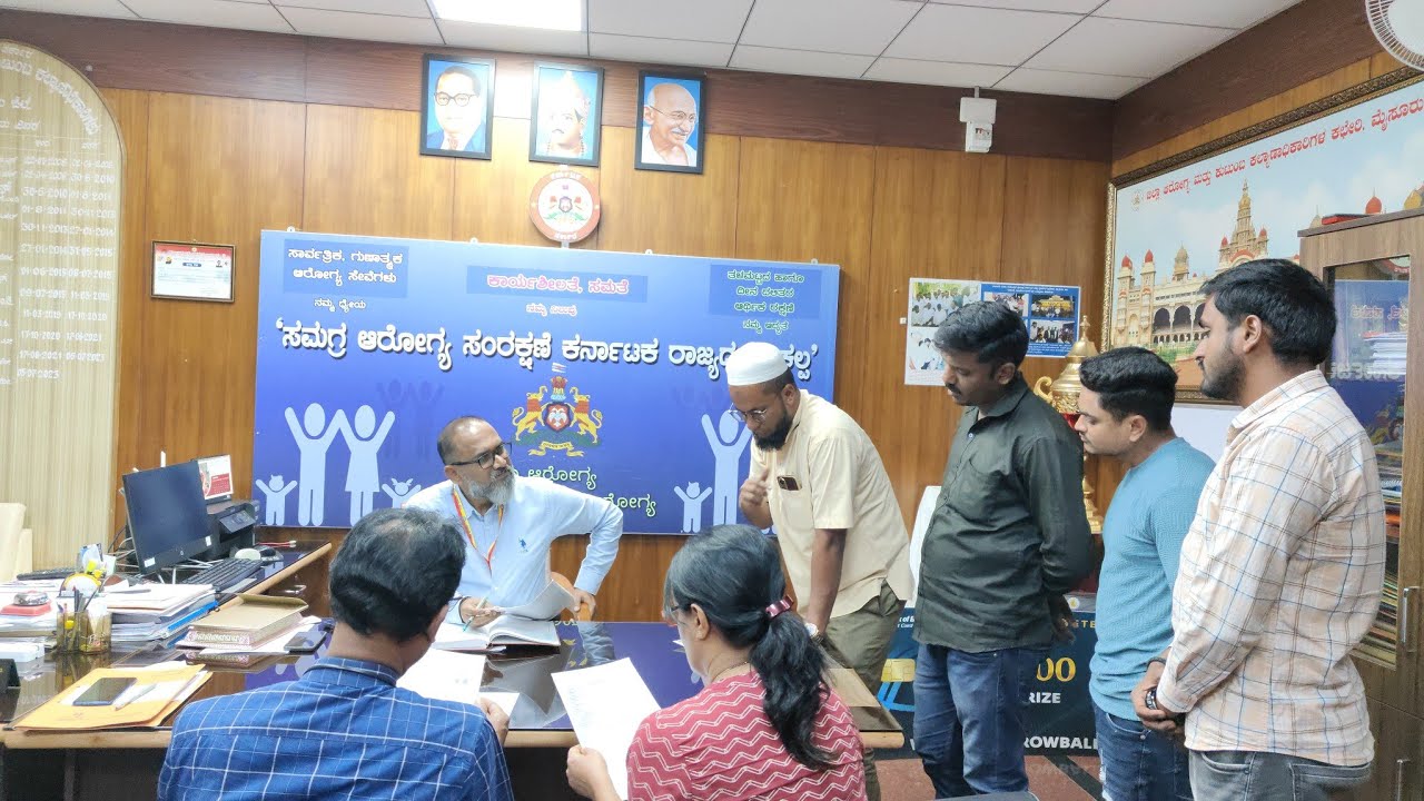 A Petition submitted to Mysore District Health Officers by PDNA Anti-corruption Organisation Today