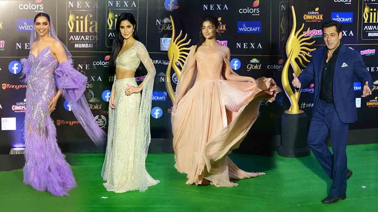 Bollywood Celebs Arriving At 20th IIFA-Awards-2019 Mumbai-Alia Bhatt Salman Khan Katrina Kaif &More