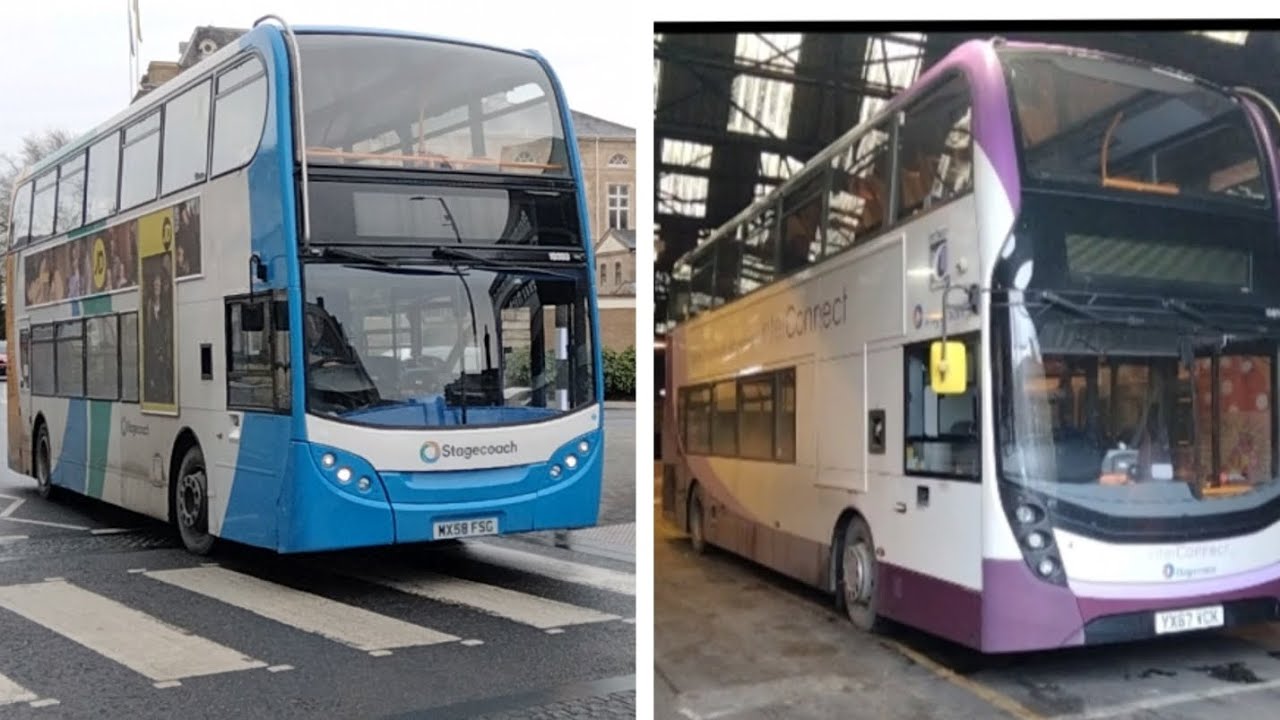 Grimsby buses 8th January 2025, town centre, garage and Hainton Avenue #bus #grimsby #stagecoach