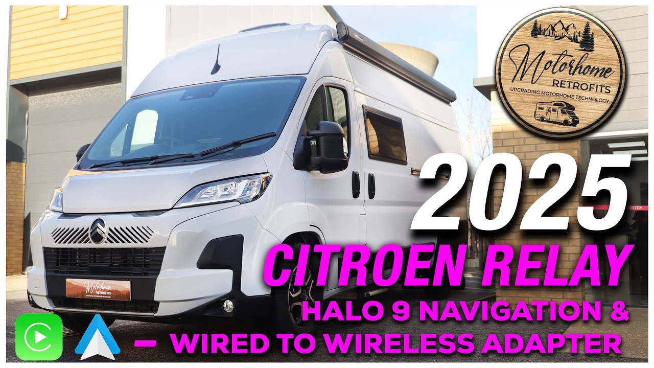 Реле Citroen 2025 | Навигация Halo 9, беспроводной адаптер CarPlay и Android Auto установлены!