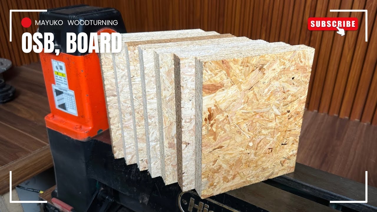 Turning OSB Board on the Lathe | Unusual Woodturning Challenge