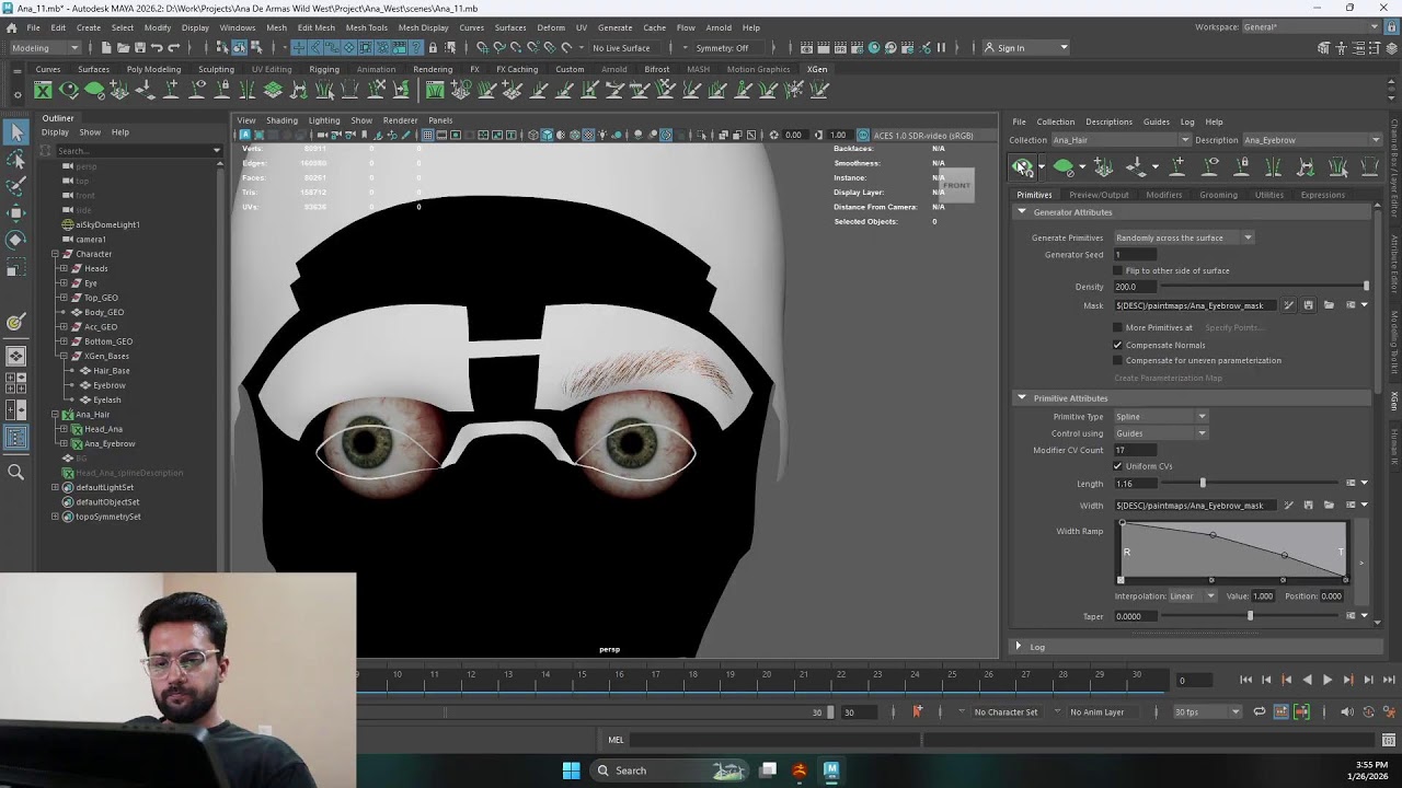 Workflow Fibermesh in Zbrush to XGen Groom