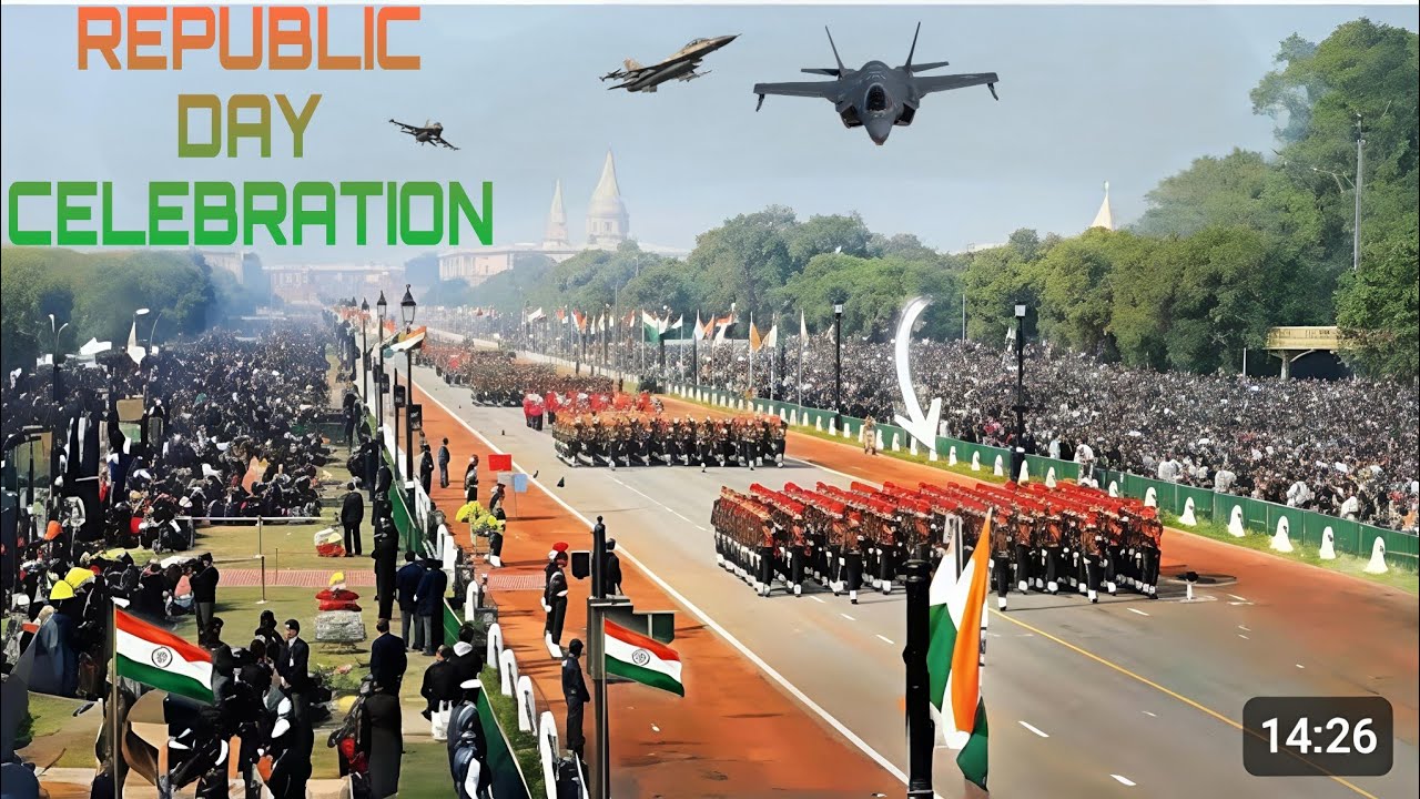 77th Republic Day on Monday (January 26, 2026) with a grand display ||#republicday ||