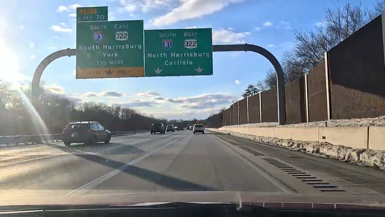Driving from Paxtonia to Selinsgrove, PA (02/12/2026)