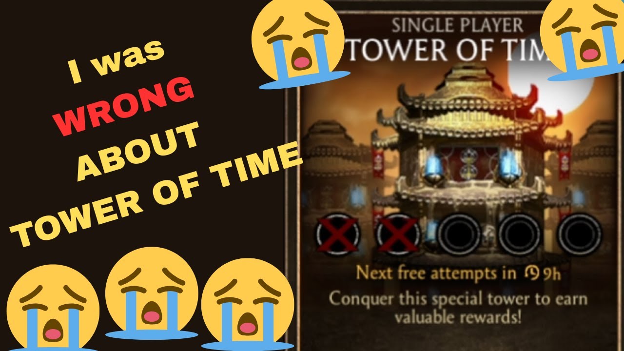 I was WRONG about Tower of time! IT ISN'T EASY!!! MK Mobile