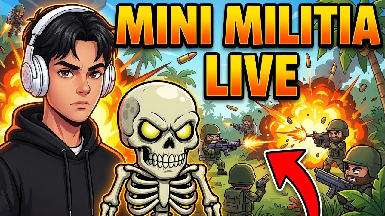 Mini Militia Live: INSANE Custom Room Gameplay!