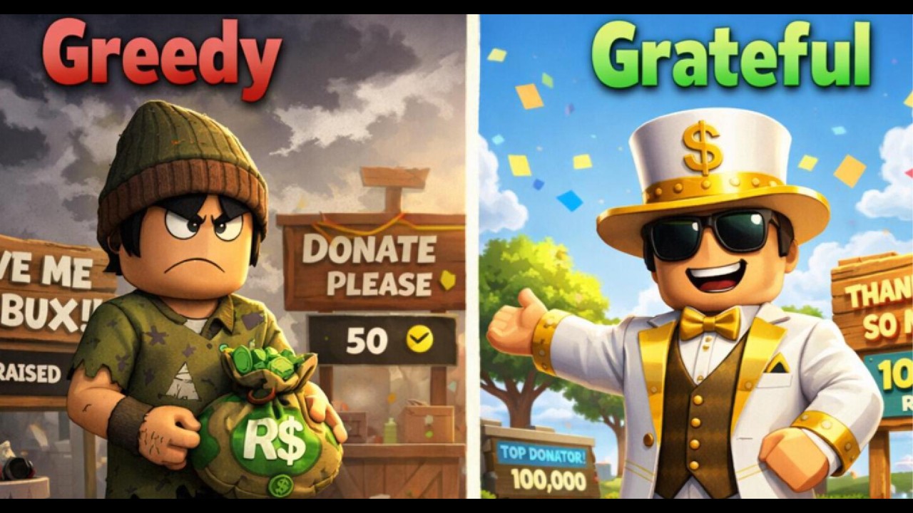i gave them more robux if they were grateful!