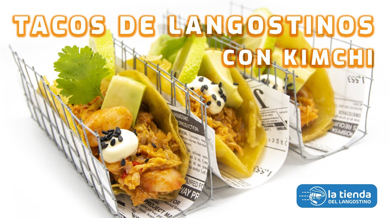 Receta de Tacos de Langostinos y Kimchi 🌮🍤🌊