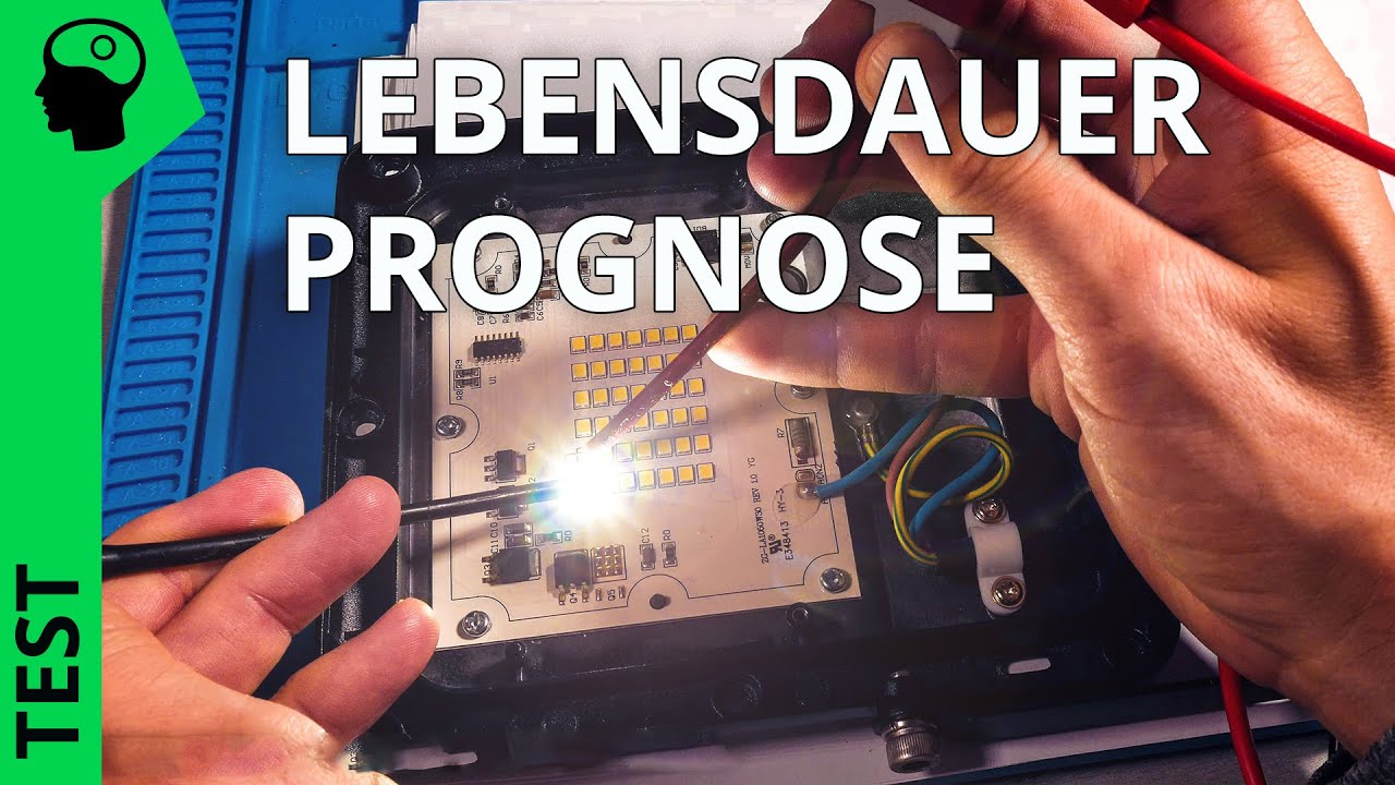 Kondensatorloses Netzteil:  30W LED Strahler Lebensdauer Prognose.