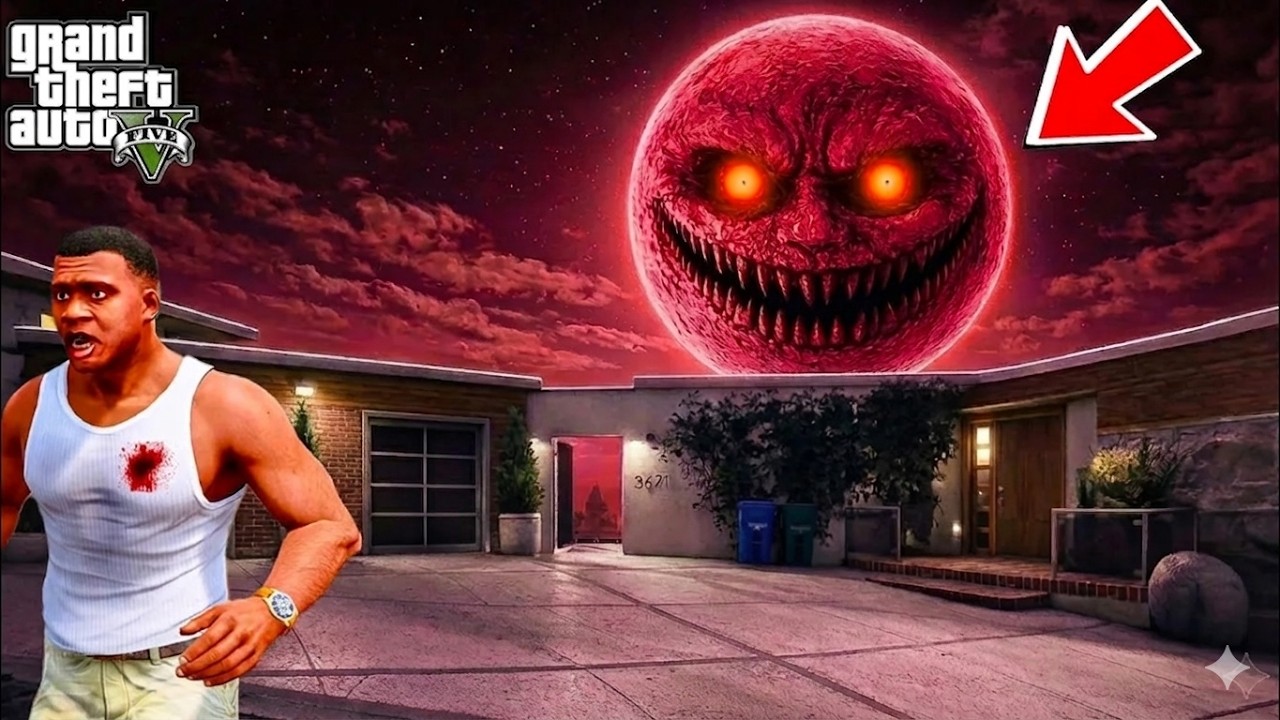 Franklin Shinchan Doraemon Escapes From Evil Moon in Gta 5 in Telugu