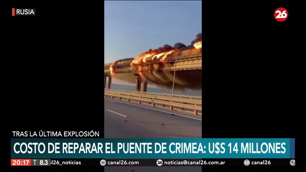 Costo para reparar el puente de Crimea