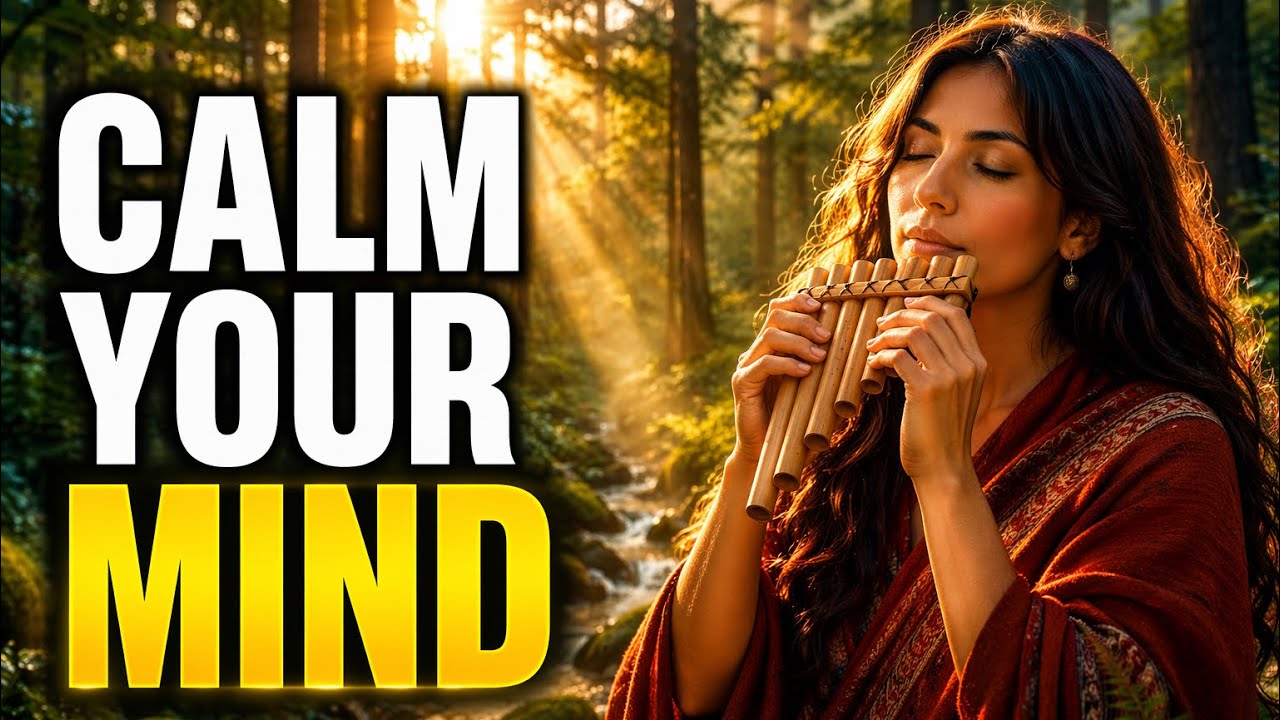 Andean Pan Flute in a Misty Pine Forest 🌫️ | Deep Sleep Nature Ambience (1 Hour)