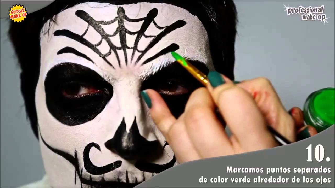 maquillaje esqueleto mejicano