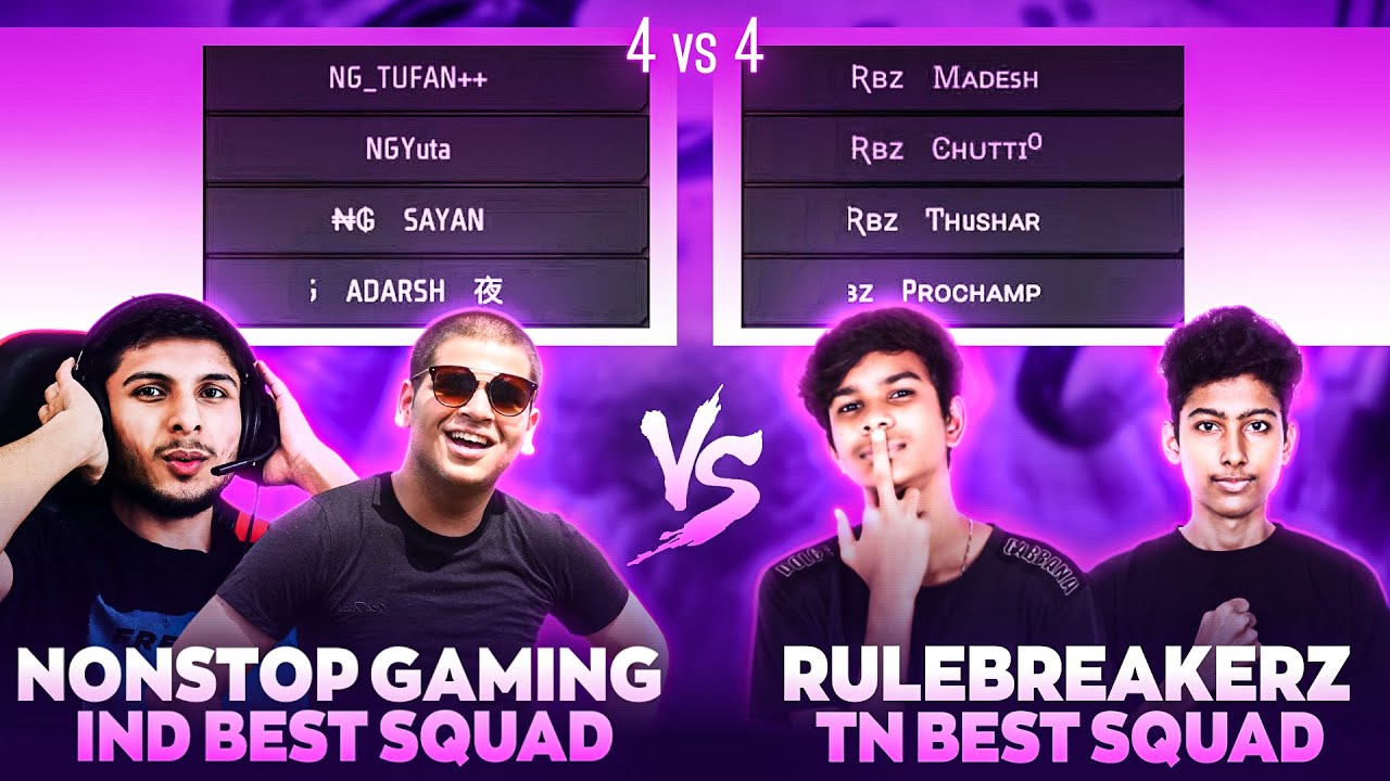 💥Non Stop Gaming VS RuleBreakerz💥North IND VS South IND || Tournamentல😲ஏன் இப்படியா😭நடக்குது⁉FF IND