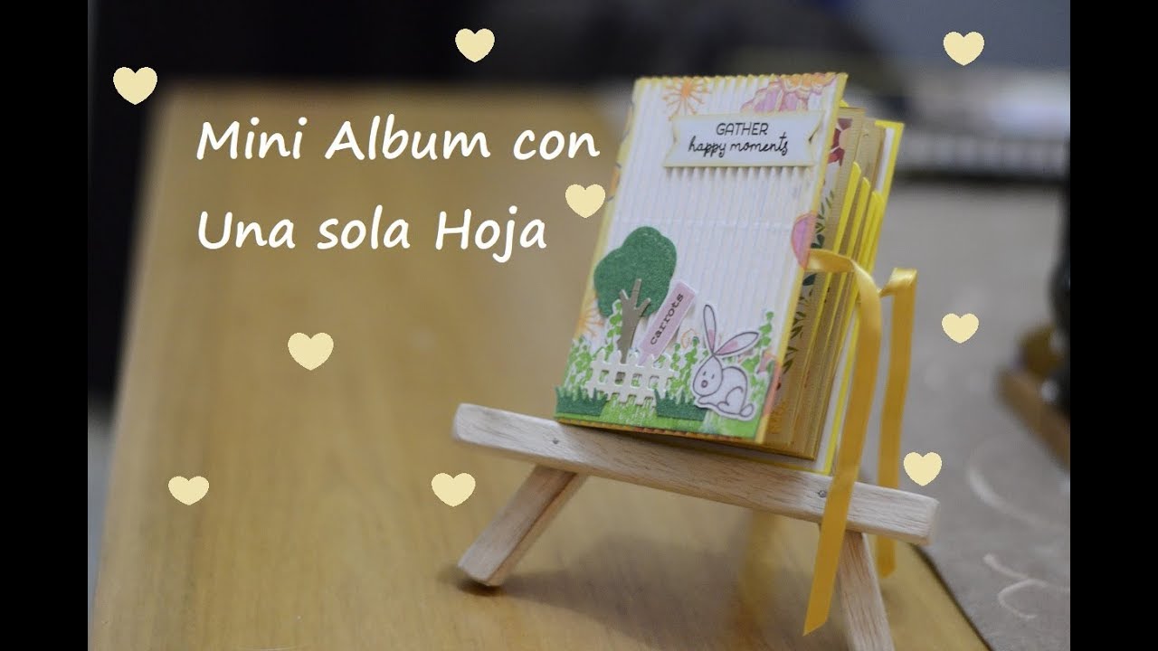 Mini Album Scrapbook con una sola hoja - Tutorial #CerecitasArteYScrap