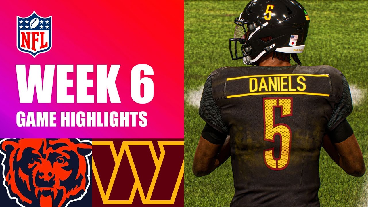 Bears vs. Commanders Week 6 - Madden 26 Simulation Highlights