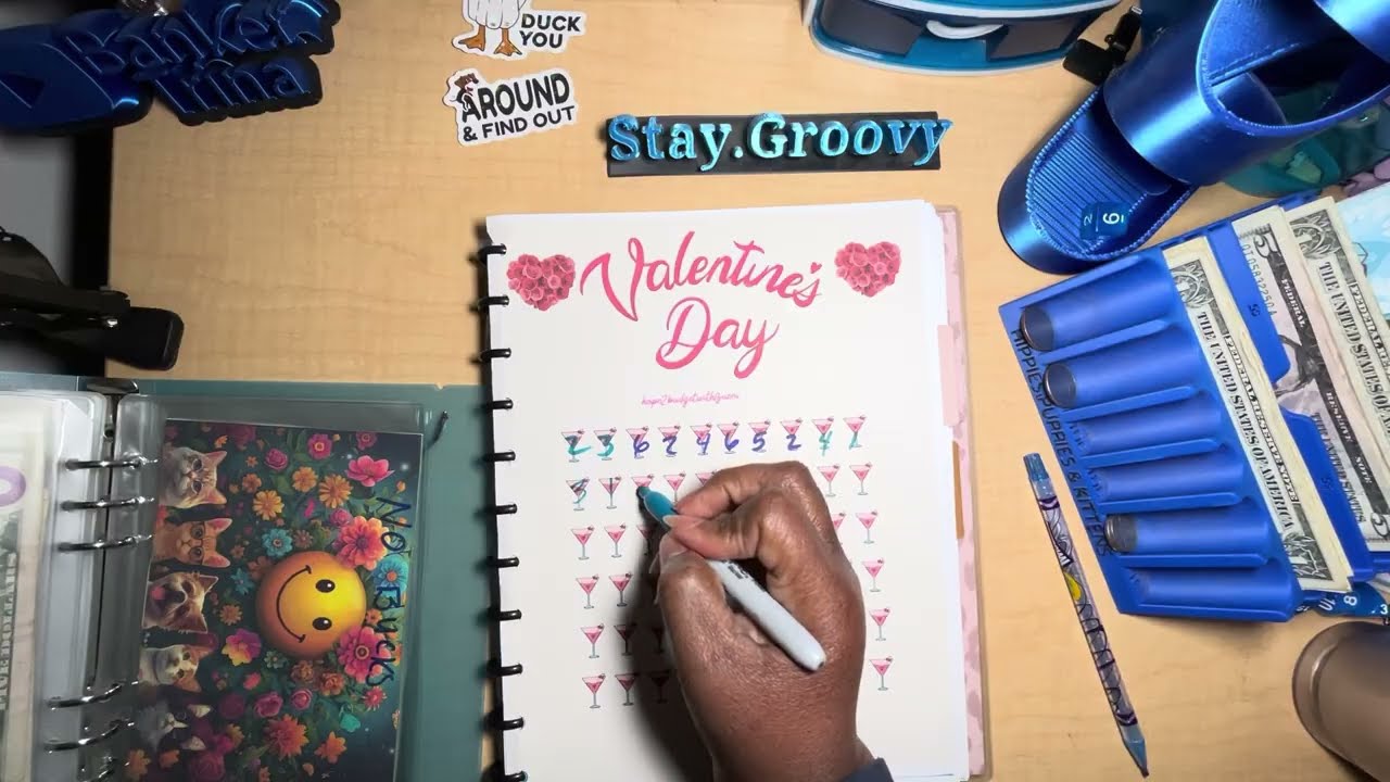 Budget Travel Binder Filled with Creator Challenges