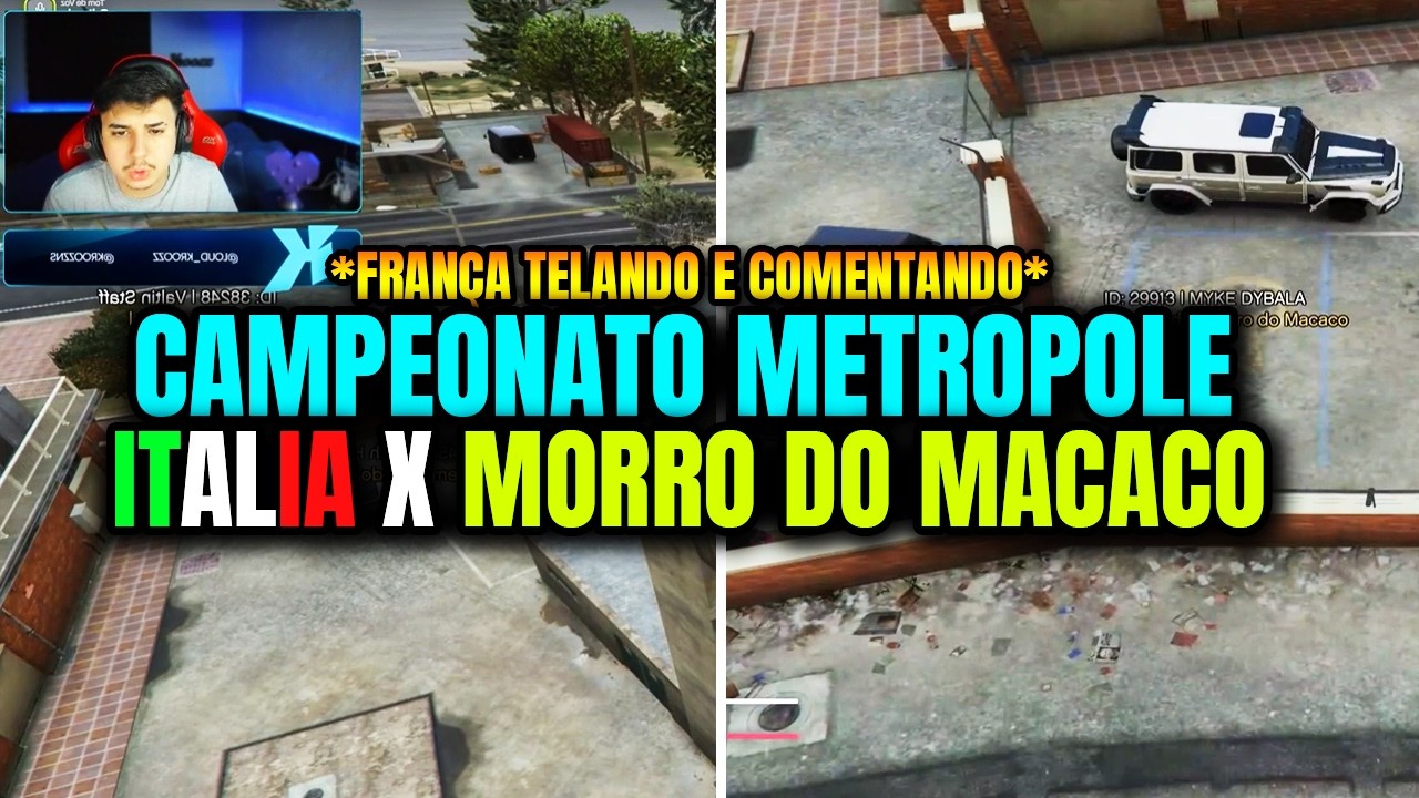 CAMPEONATO METROPOLE - ITALIA X MORRO DO MACACO - FRANÇA TELANDO!!