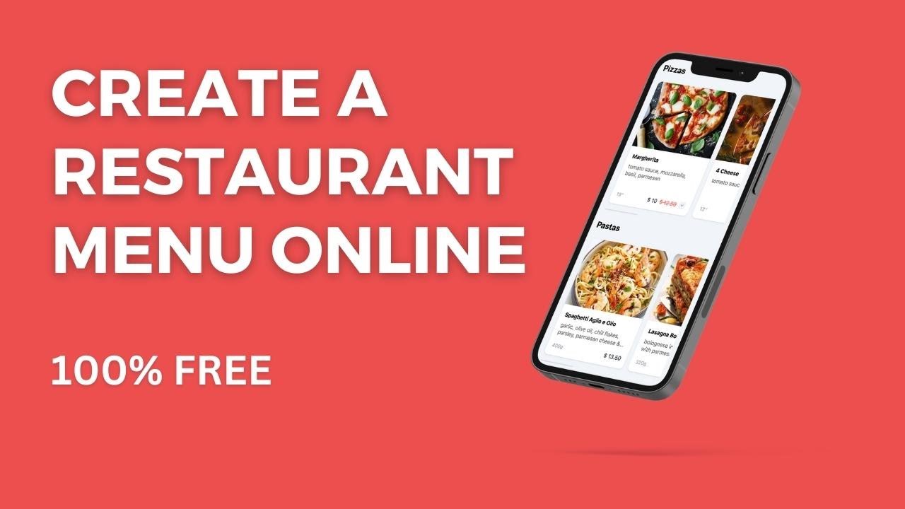 How to Create a Restaurant Menu Online #restaurantmenu #digitalmenu #foodmenu