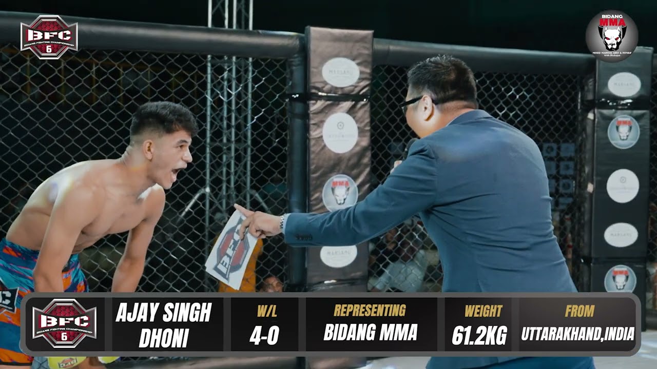 Ajay Singh Dhoni 🆚 Jonibor Tron Full Fight | Bidang Fighting Championship (BFC)-6, Guwahati