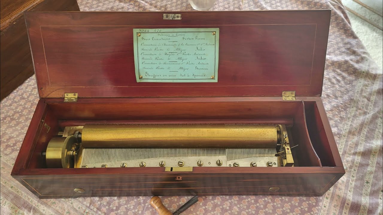 Antique Langdorff Ouverture Forte-Piano Music Box