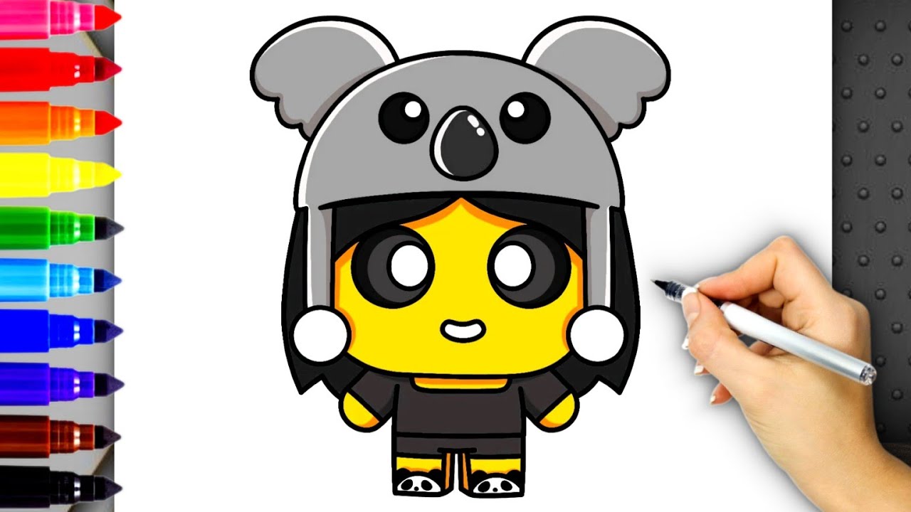 How to Draw Koala Kid Easy | 99 Nights in the Forest Roblox | Step by Step Cute Tutorial