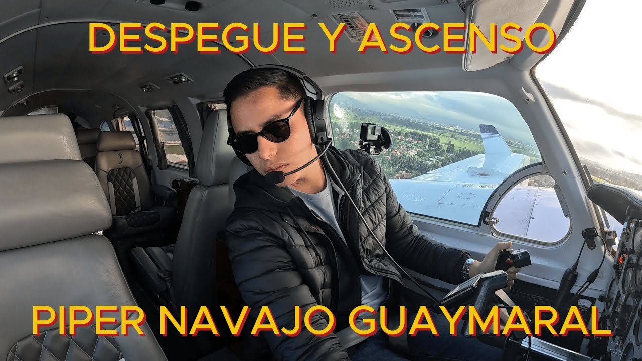 Despegando del aeropuerto Flaminio Suarez de Guaymaral! Piper Navajo Panther PA31