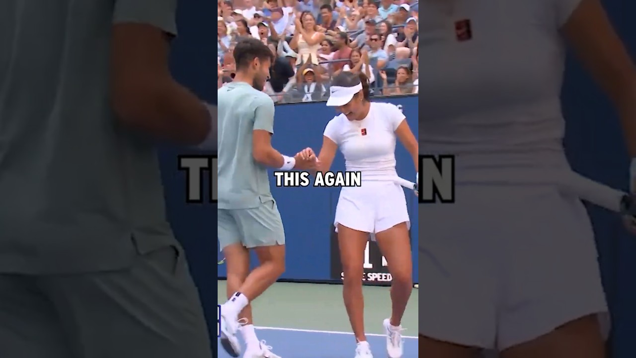 Raducanu STUNNED by Alcaraz&rsquo;s shot! 😱